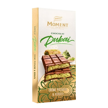 Tablette chocolat de DUBAI pistache kunefee / Moment (150g)